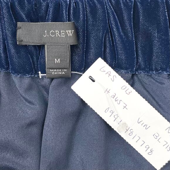 J. Crew Navy Blue Velvet Flounce Ruffle Mini Skirt NWT - Picture 5 of 10
